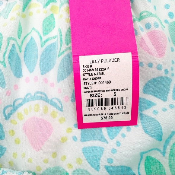 NWT Lilly Pulitzer Katia Shorts Cameleon Citrus Pockets - Picture 4 of 4
